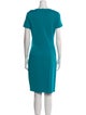 St. John Wool Midi Length Dress