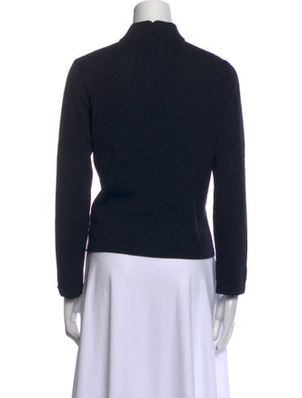 St. John Wool Mock Neck Sweater