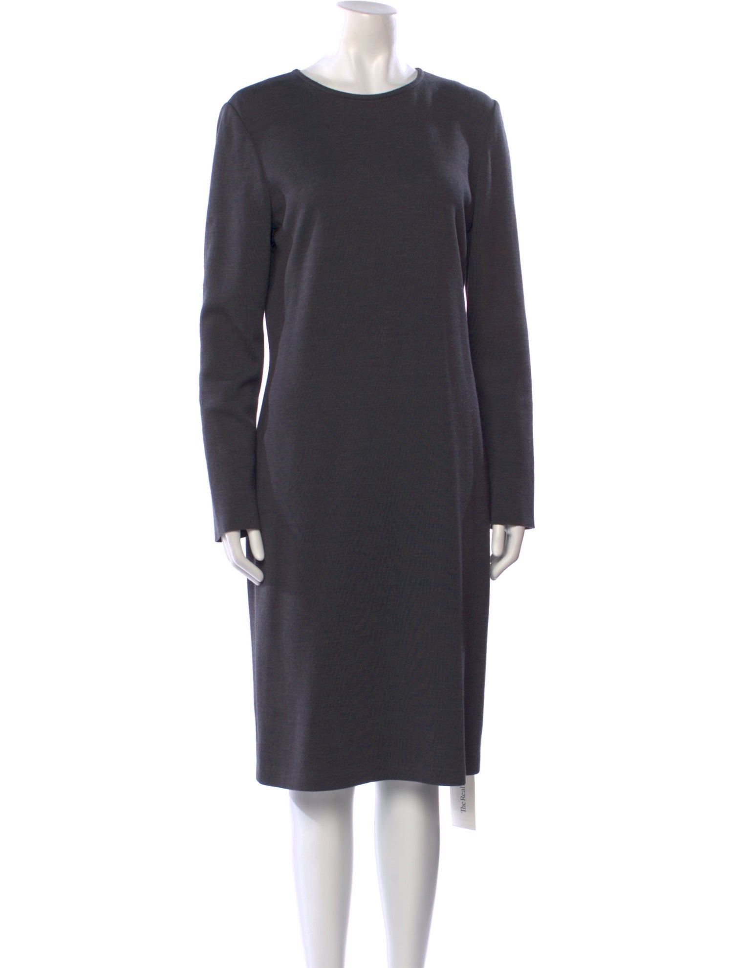 St. John Scoop Neck Midi Length Dress