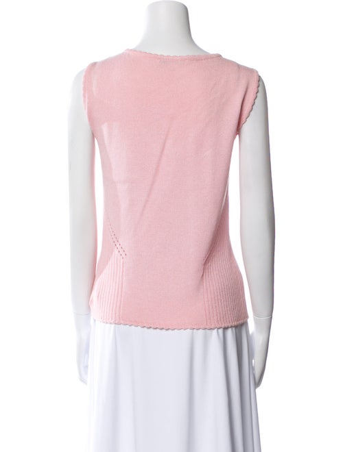 St. John Wool V-Neck Top