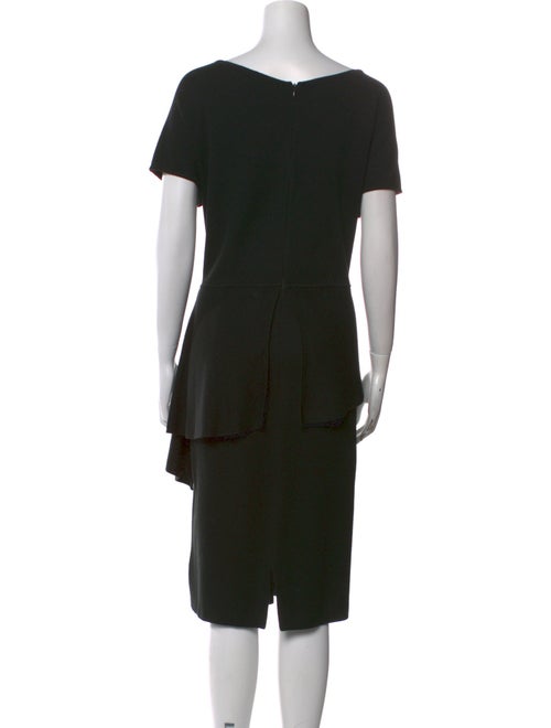 St. John Bateau Neckline Midi Length Dress