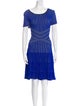 St. John Striped Knee-Length Dress