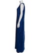 St. John Scoop Neck Long Dress