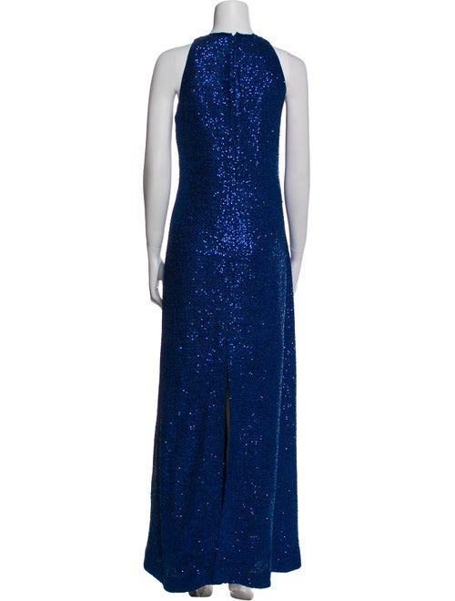 St. John Scoop Neck Long Dress