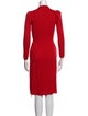 St. John Crew Neck Knee-Length Dress