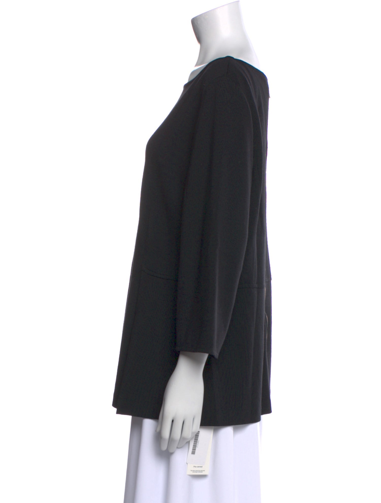 St. John Bateau Neckline Three-Quarter Sleeve Tunic