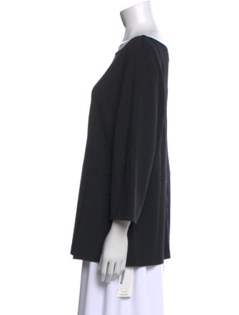 St. John Bateau Neckline Three-Quarter Sleeve Tunic