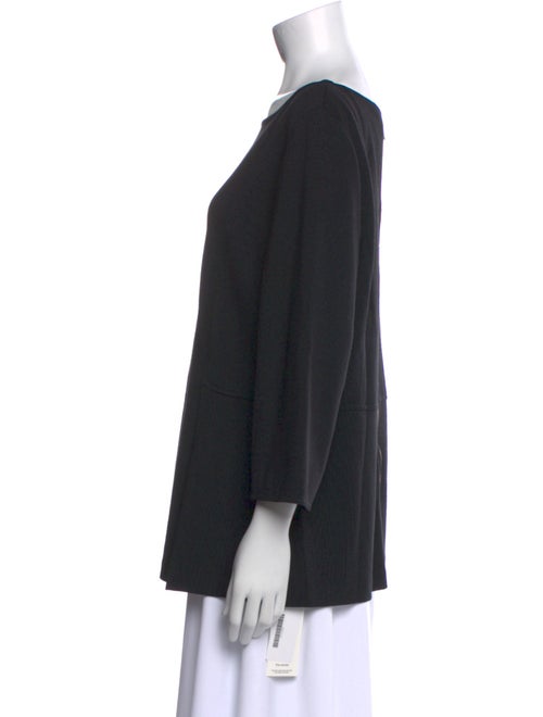 St. John Bateau Neckline Three-Quarter Sleeve Tunic