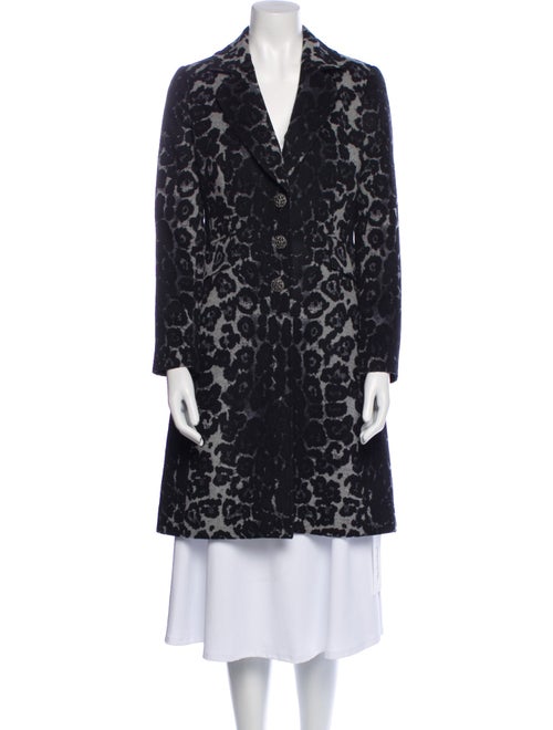 St. John Wool Animal Print Coat