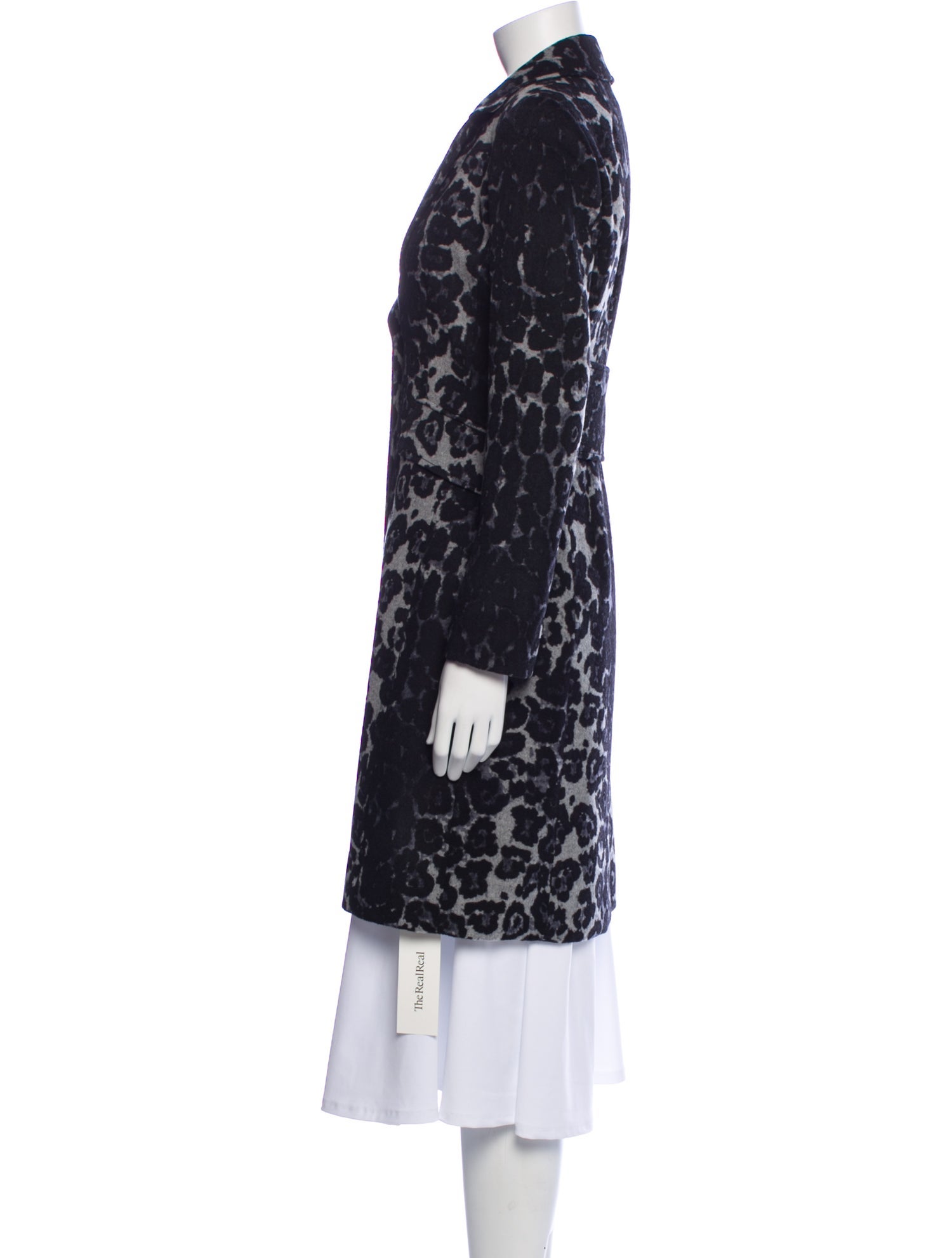 St. John Wool Animal Print Coat