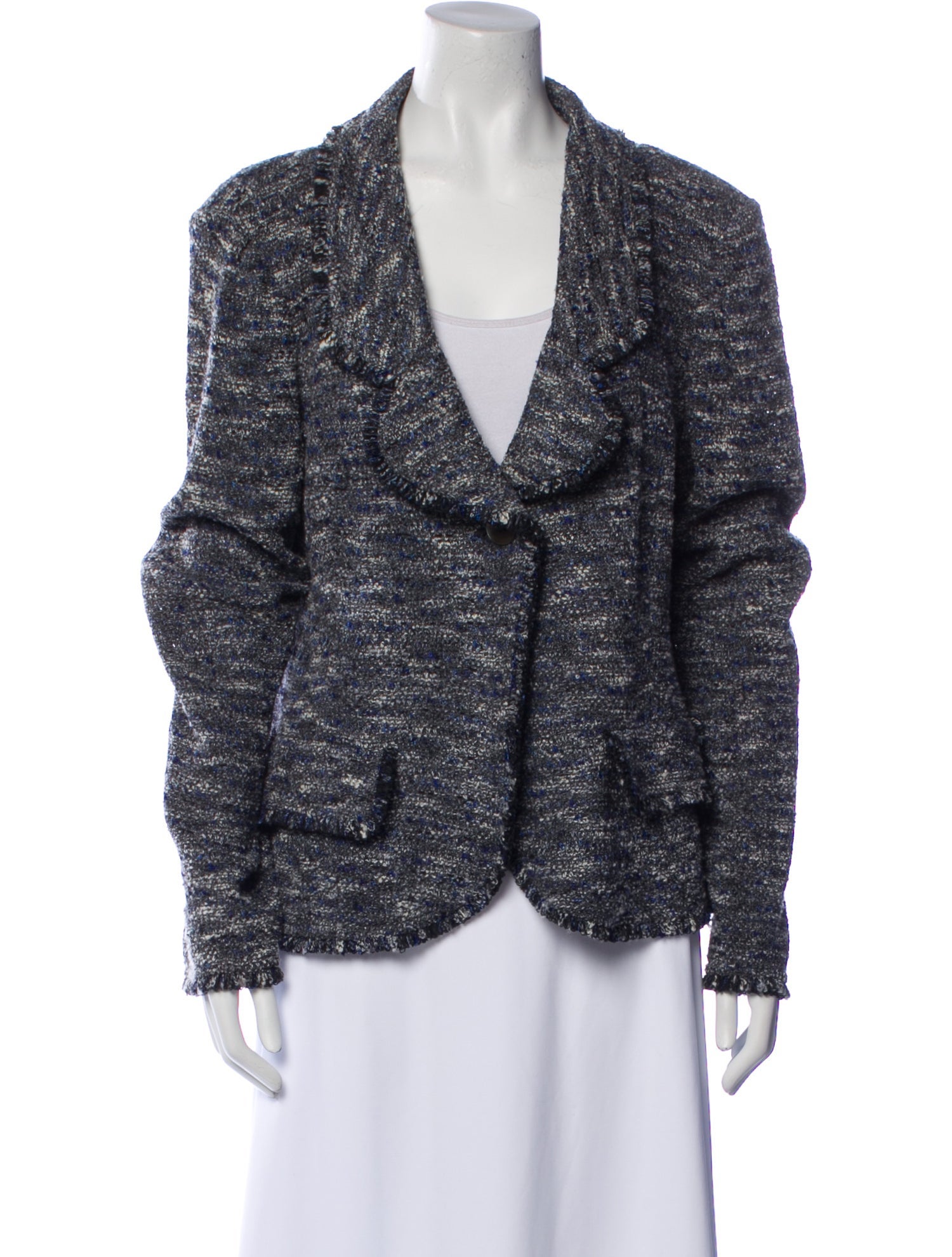 St. John Tweed Pattern Blazer