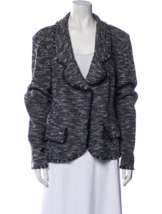 St. John Tweed Pattern Blazer