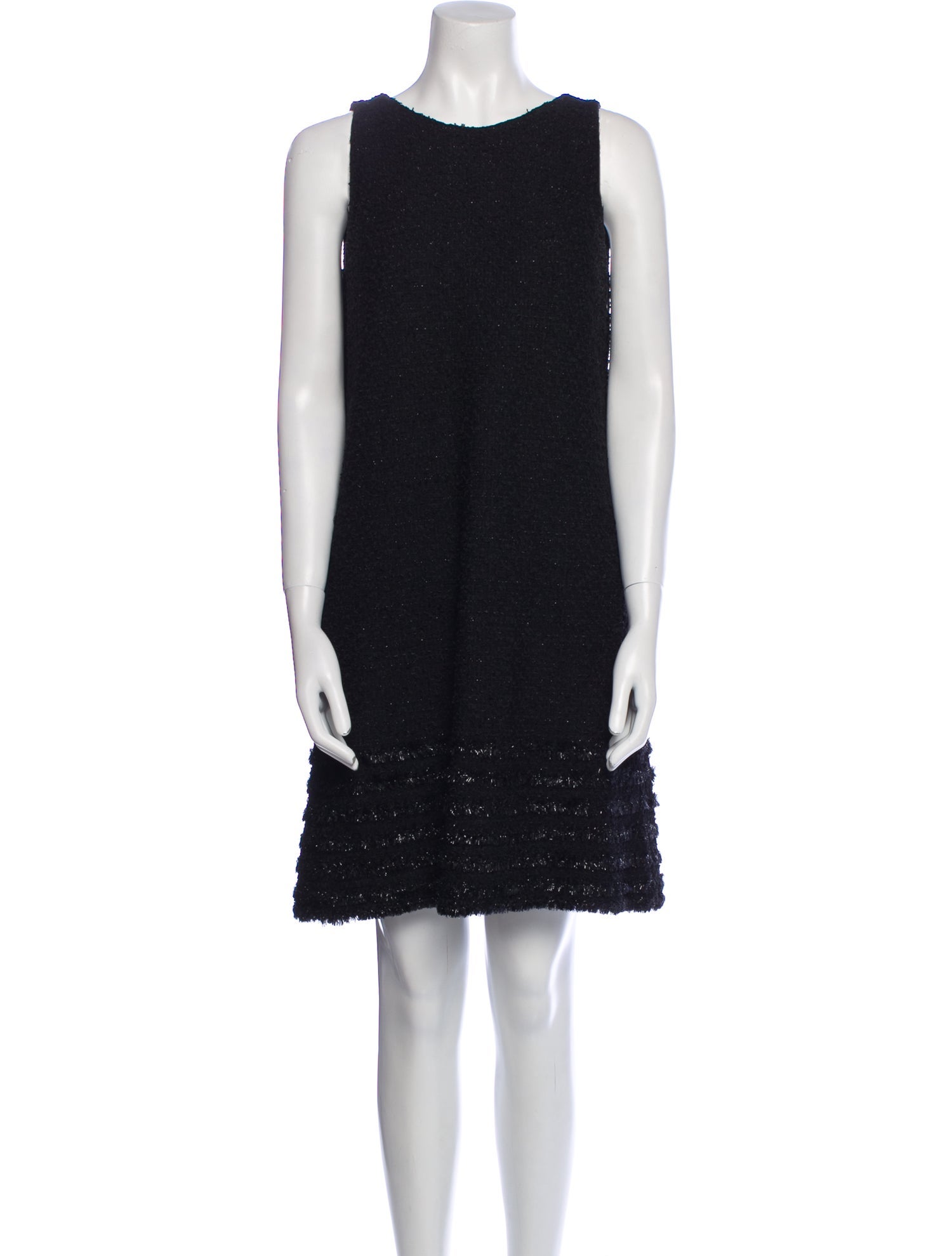 St. John Bateau Neckline Mini Dress