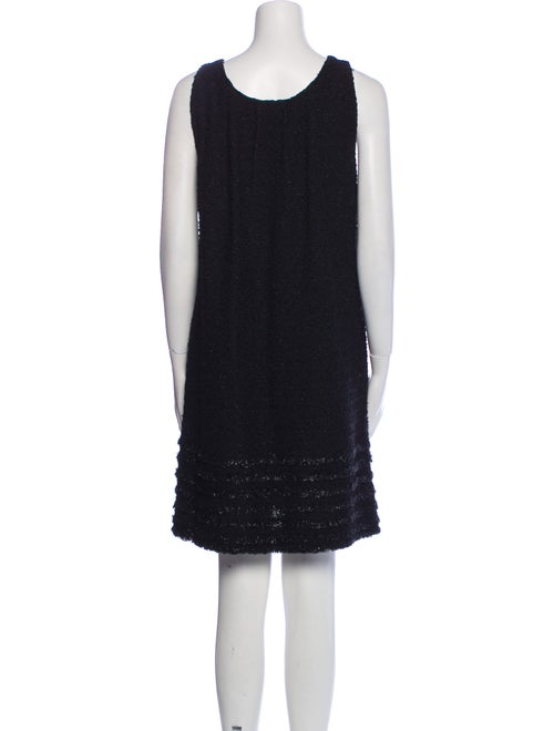 St. John Bateau Neckline Mini Dress