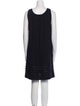 St. John Bateau Neckline Mini Dress