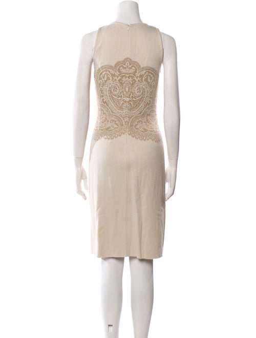 St. John Crew Neck Knee-Length Dress