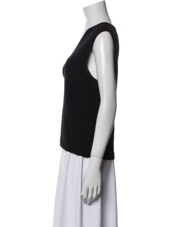 St. John Wool V-Neck Top