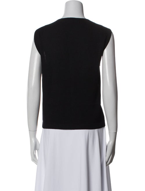 St. John Wool V-Neck Top