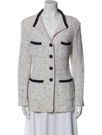 St. John Tweed Pattern Blazer