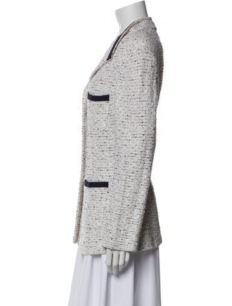 St. John Tweed Pattern Blazer