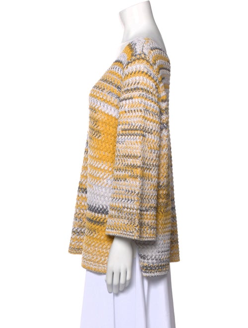 St. John Printed Bateau Neckline Tunic