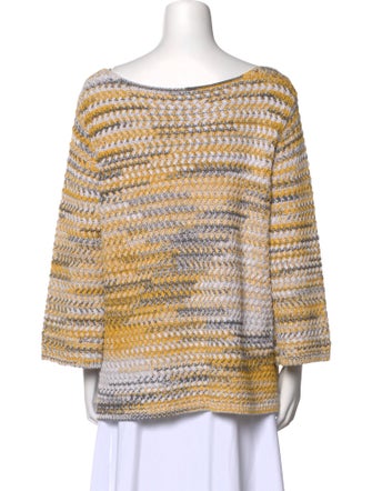 St. John Printed Bateau Neckline Tunic