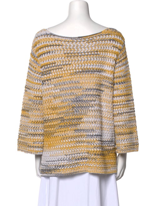 St. John Printed Bateau Neckline Tunic