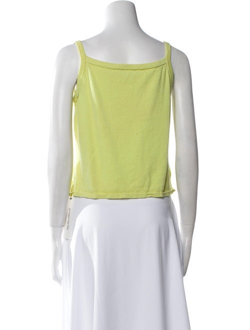 St. John Square Neckline Sleeveless Crop Top