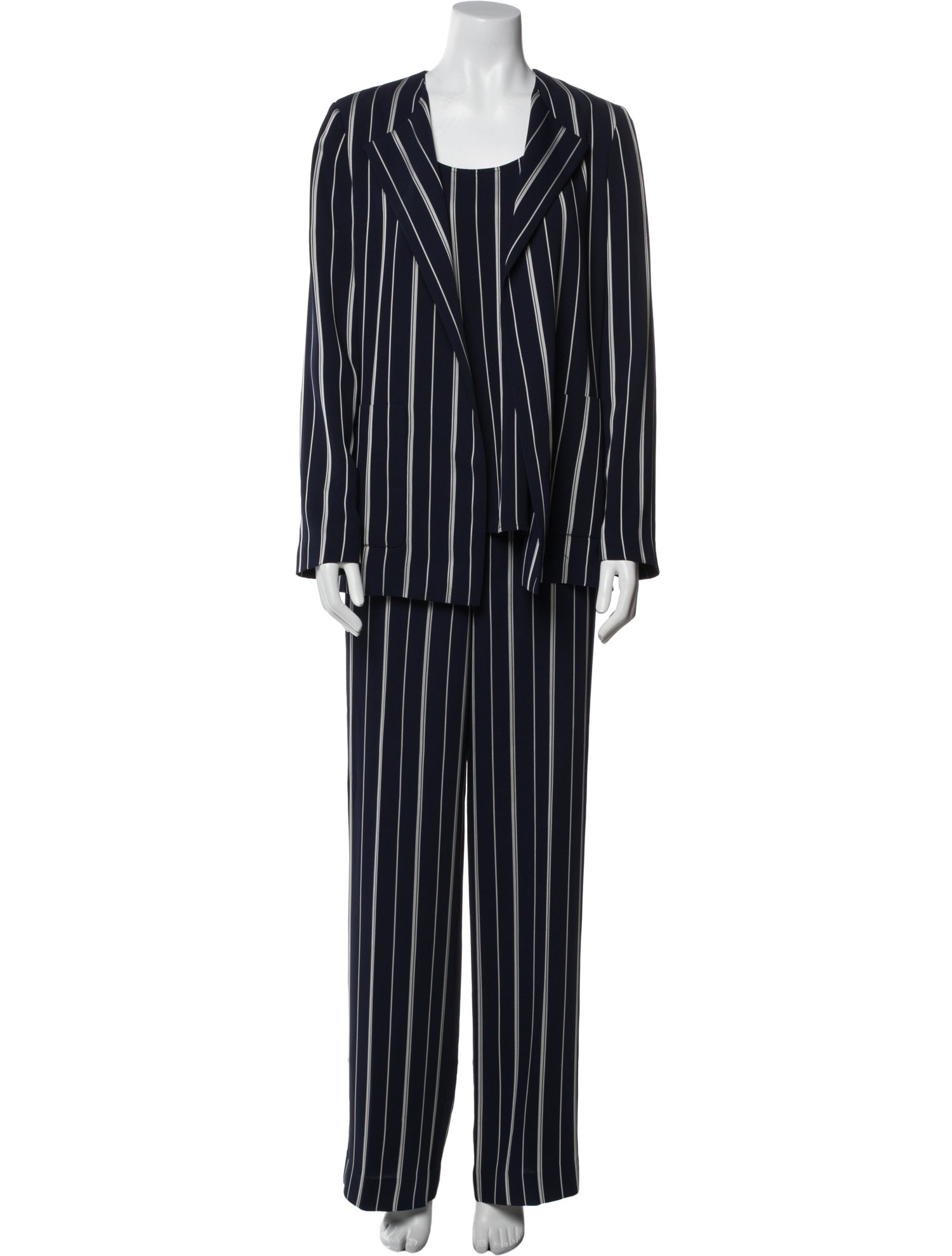 St. John Striped Pantsuit