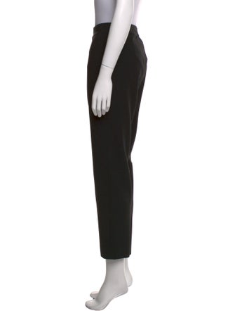 St. John Caviar Wool Straight Leg Pants