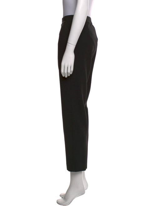 St. John Caviar Wool Straight Leg Pants