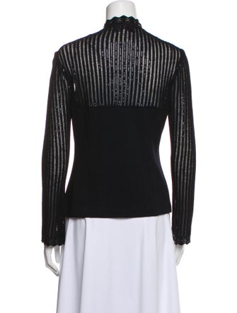 St. John Evening Wool Striped Evening Jacket