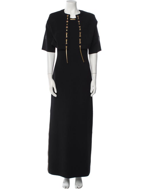 St. John Chain-Link Accents Dress Set