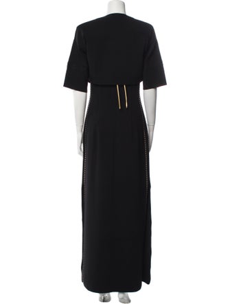 St. John Chain-Link Accents Dress Set