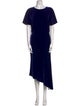 St. John Crew Neck Long Dress