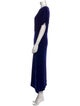 St. John Crew Neck Long Dress