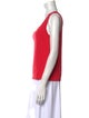 St. John Scoop Neck Sleeveless Top