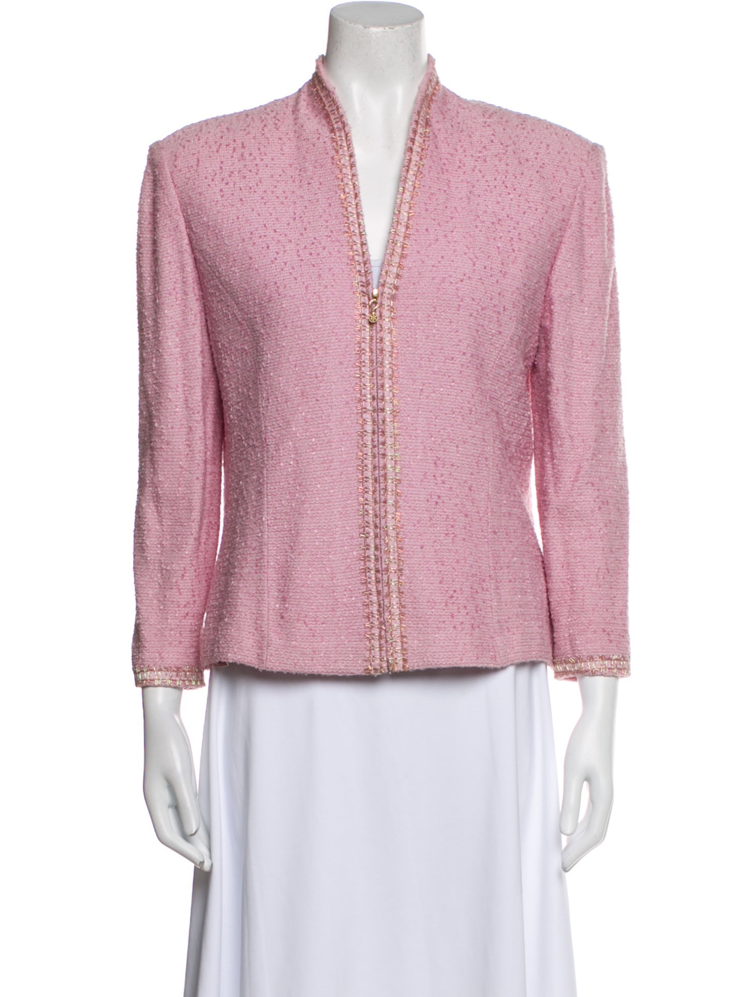 St. John Tweed Pattern Blazer