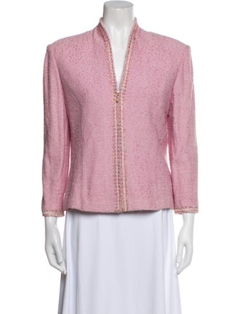 St. John Tweed Pattern Blazer