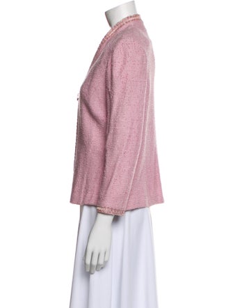 St. John Tweed Pattern Blazer