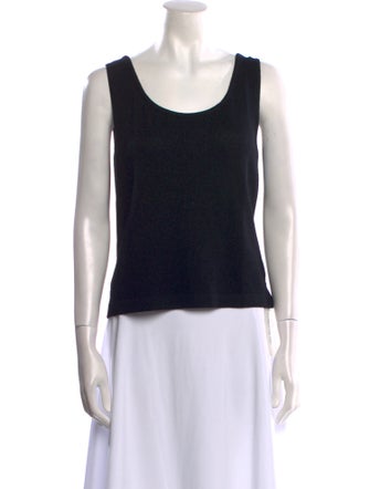 St. John Wool Scoop Neck Top