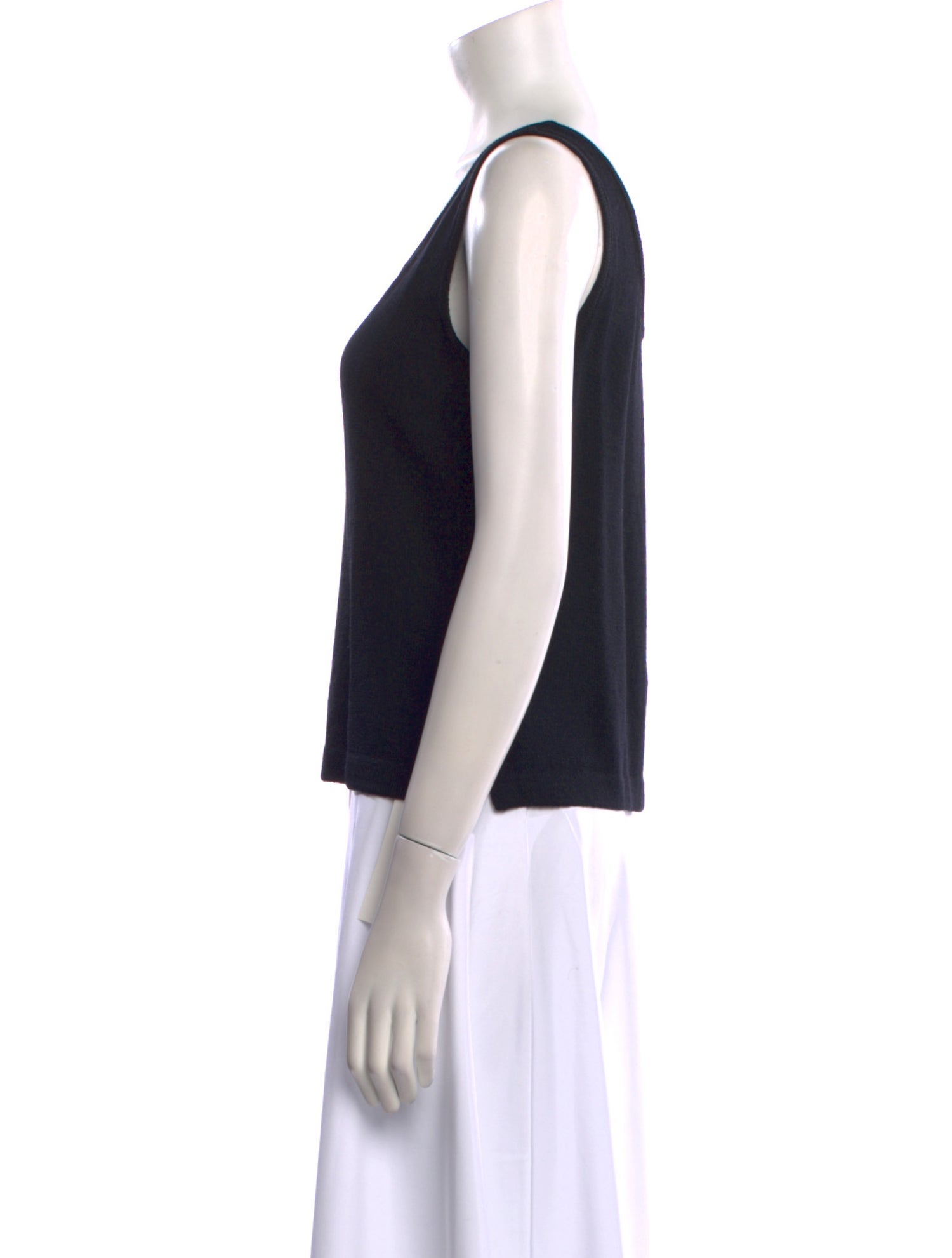 St. John Wool Scoop Neck Top