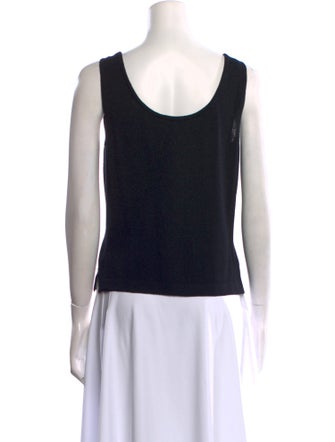 St. John Wool Scoop Neck Top