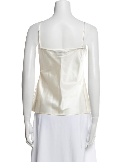 St. John Scoop Neck Sleeveless Top