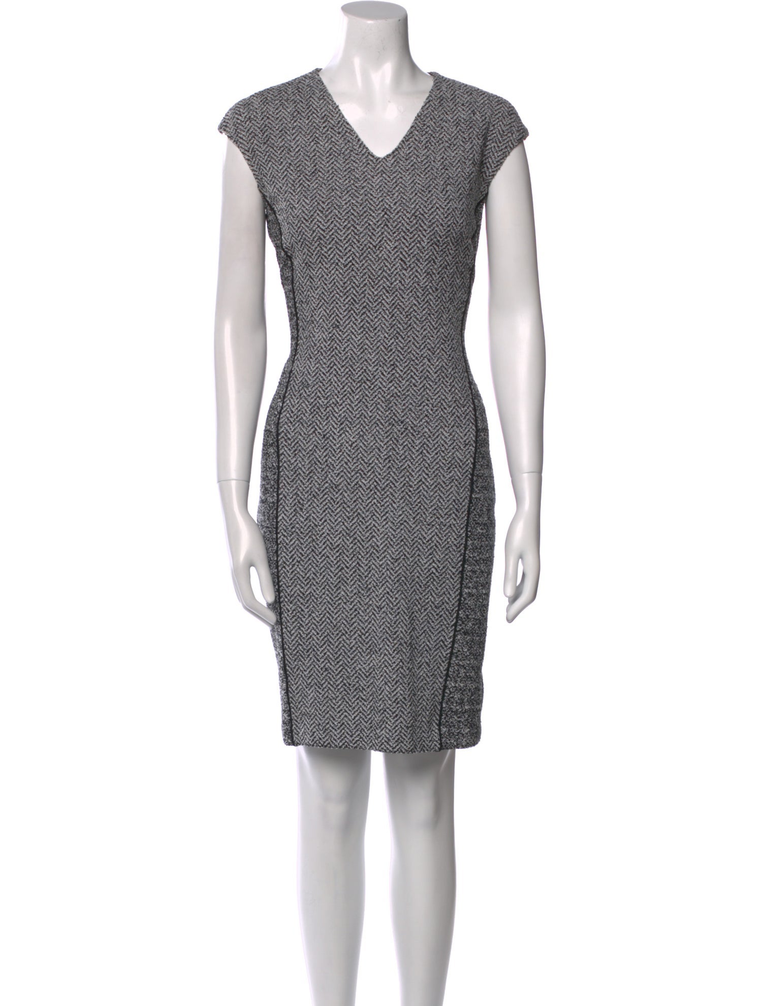 St. John Printed Knee-Length Dress