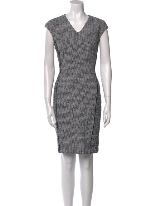 St. John Printed Knee-Length Dress