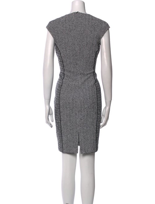 St. John Printed Knee-Length Dress