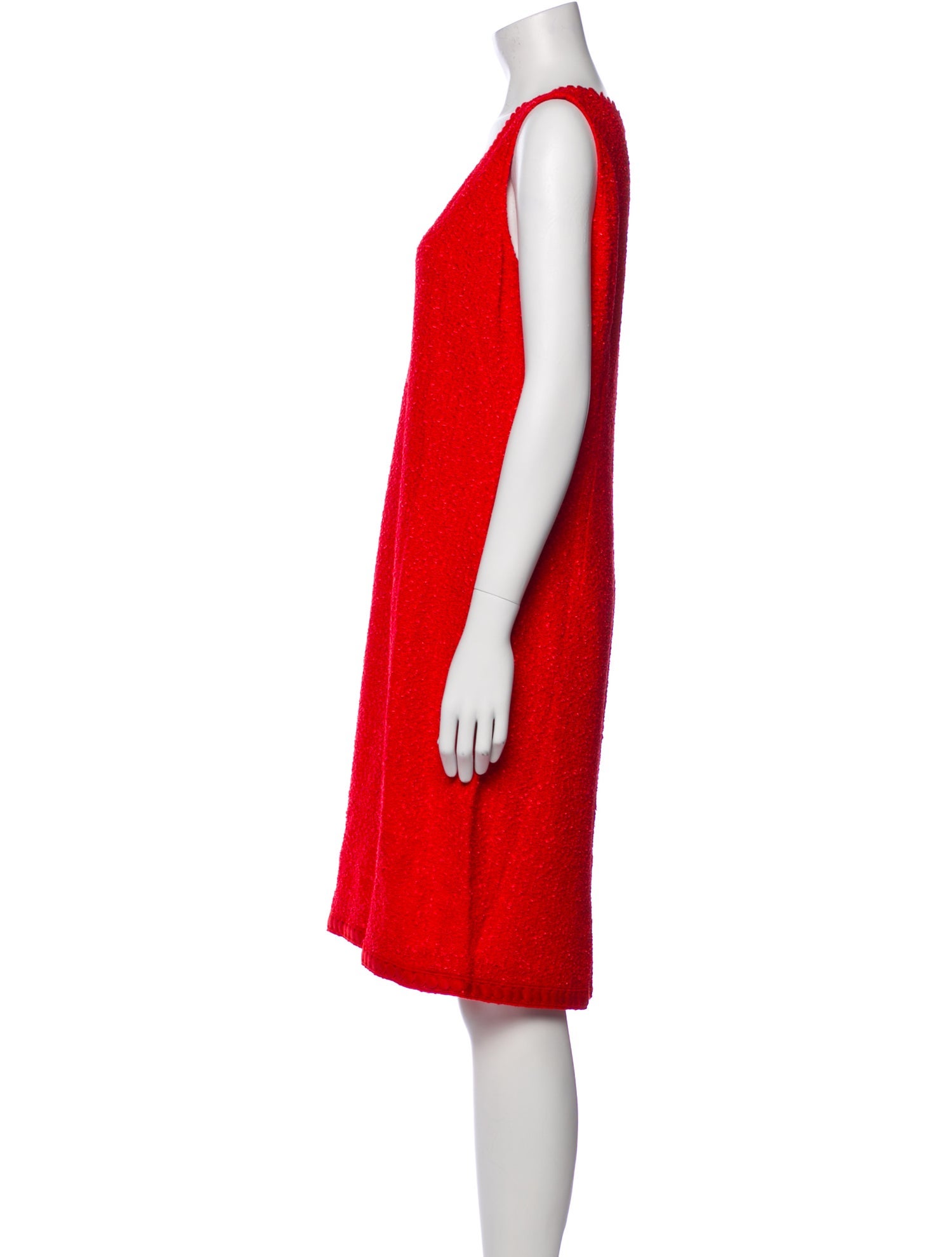 St. John V-Neck Knee-Length Dress