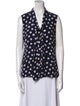 St. John Silk Polka Dot Print Blouse