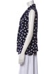 St. John Silk Polka Dot Print Blouse